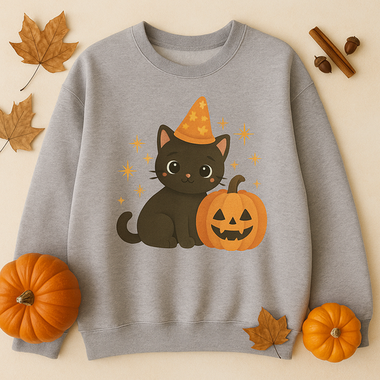 Spooky & Adorable Cat Crewneck | Juno Collective